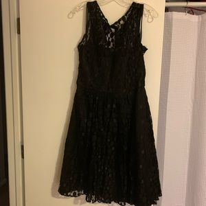 Black lace dress